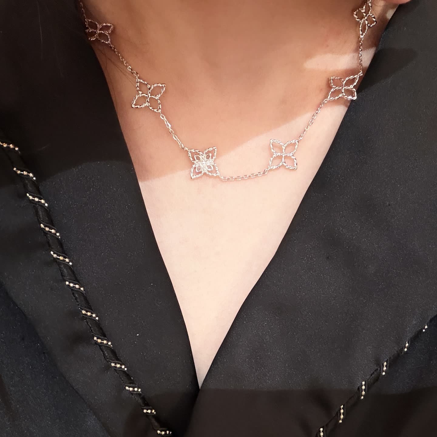 Van Cleef & Arpels Alhambra Diamond Necklace